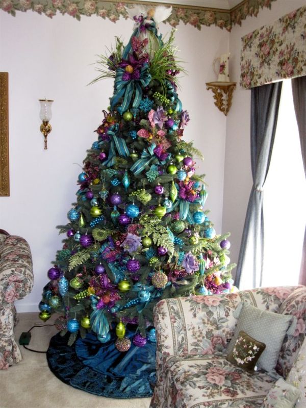 Peacock Christmas Tree Decorations