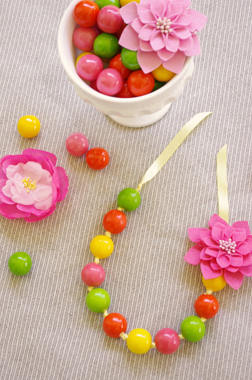 DIY Gumball Necklaces