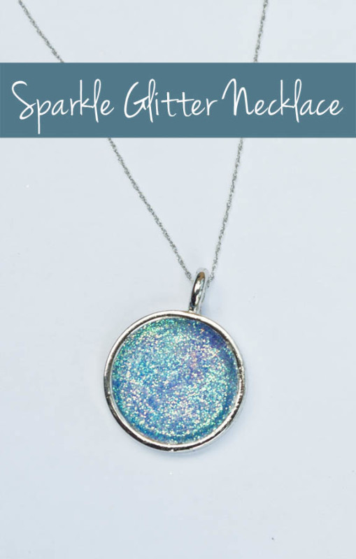 DIY Sparkly Glitter Necklace