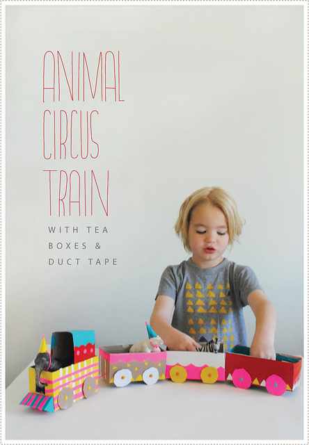 DIY Tea Box Circus Train
