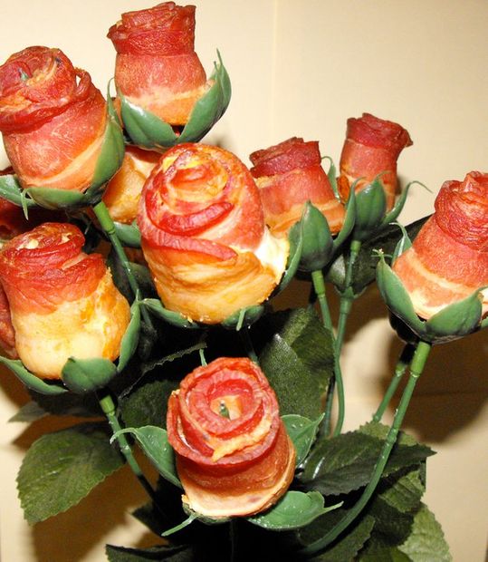 DIY Bacon Roses