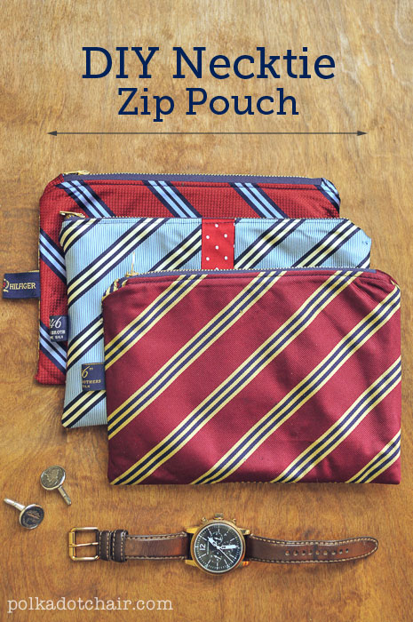 DIY Necktie Zip Pouch