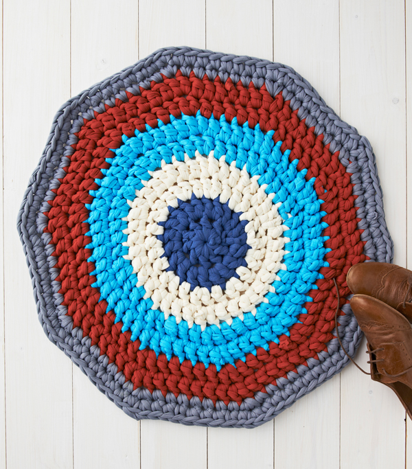 Crochet Rug With T-Shirt Yarn