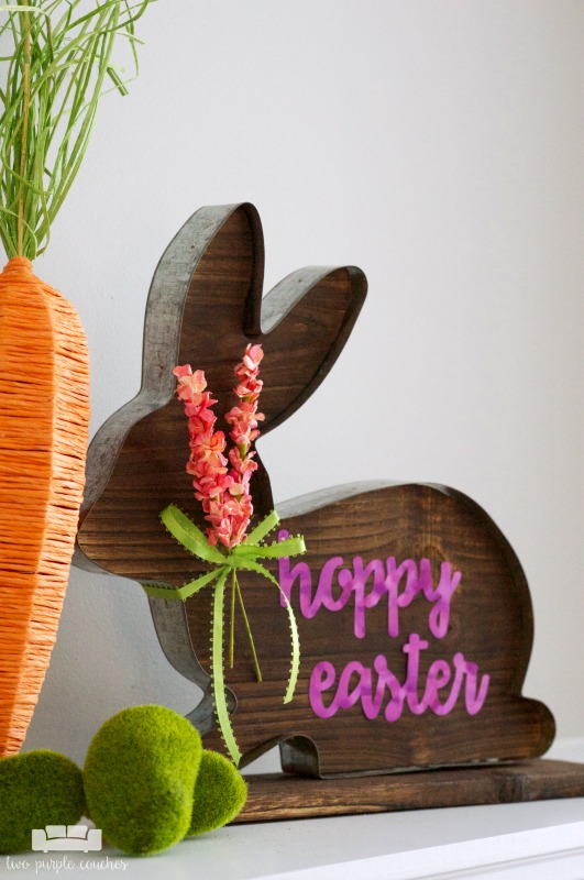 Rustic Easter Bunny Sign