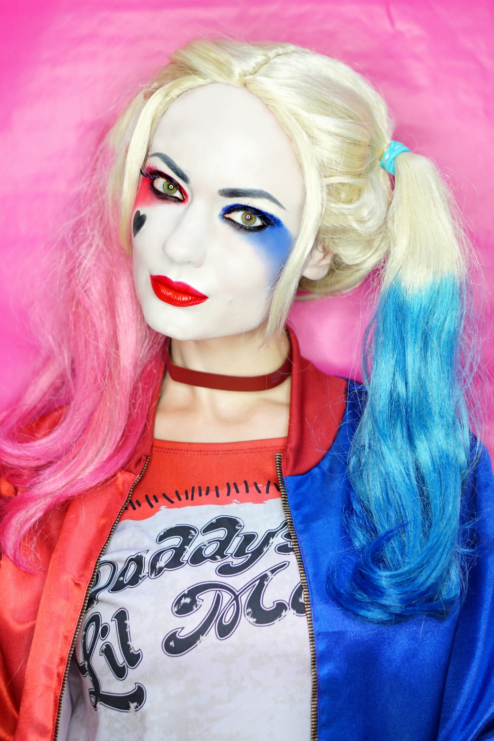 Harley Quinn Halloween Makeup