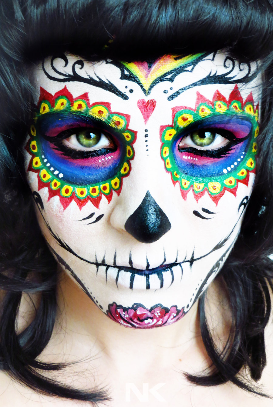 Sugar skull Halloween Makeup