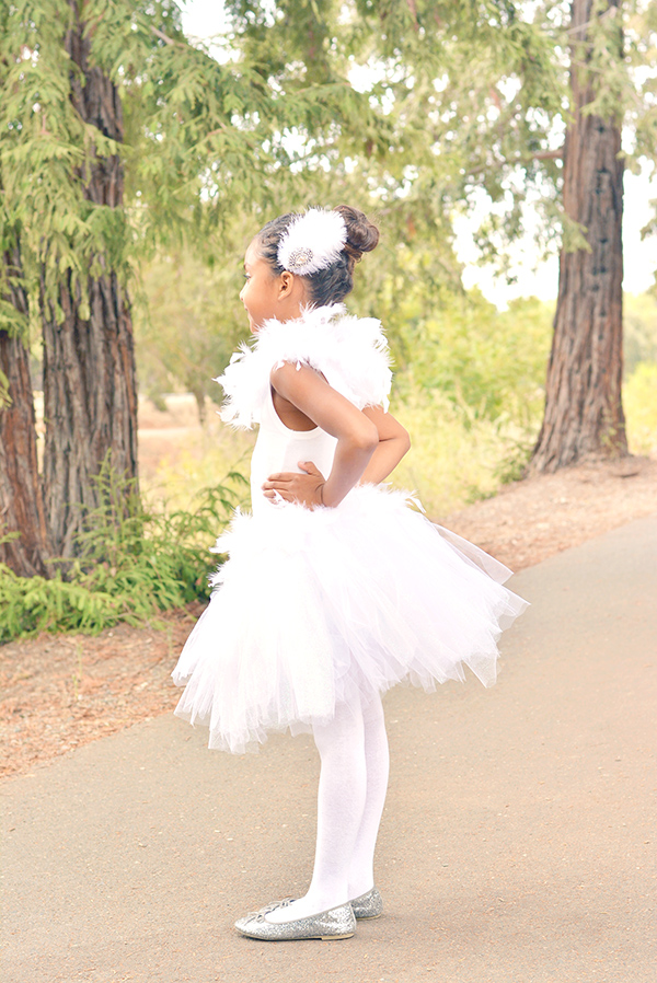 White Swan Halloween Costume for Kids