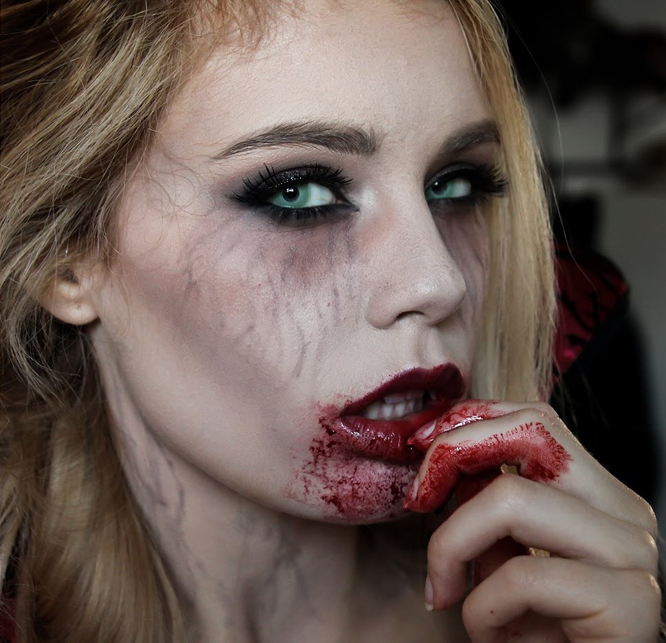Hungry Vampire Halloween Makeup