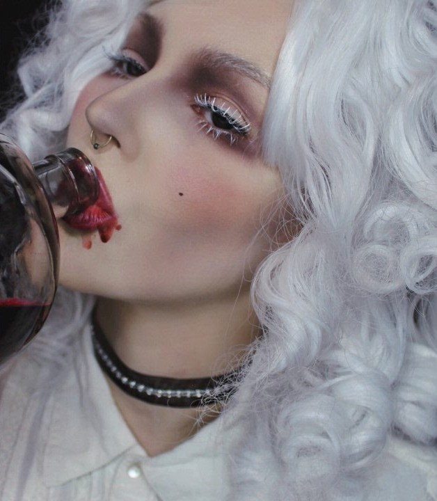 Blood Drinking Vampire Halloween Makeup