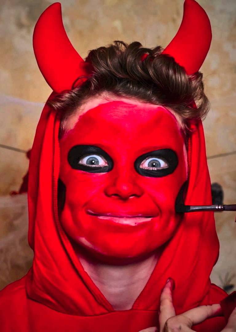 Devil Halloween Makeup For Kids