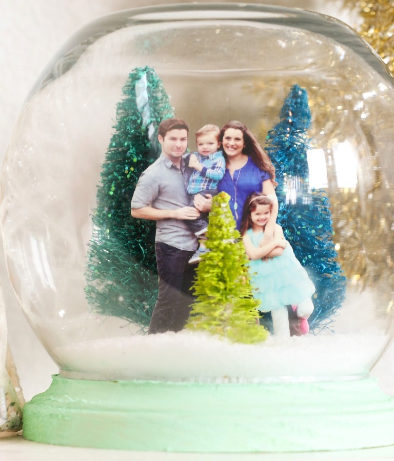 Family Portrait Snow Globe