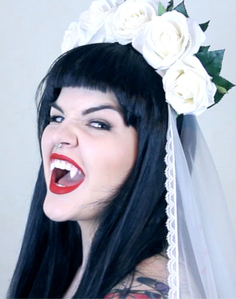 Vampire Bride Halloween Makeup