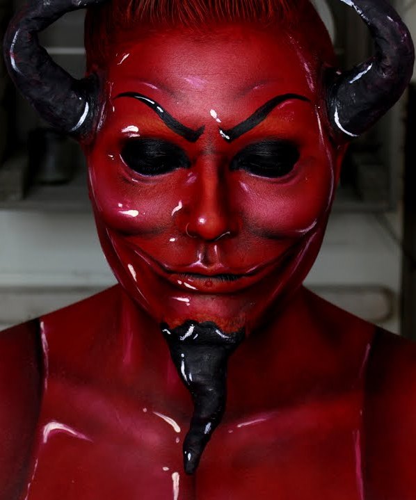 Scream Queens Red Devil Halloween Makeup
