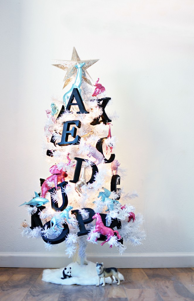 Alphabet Animals Christmas Tree