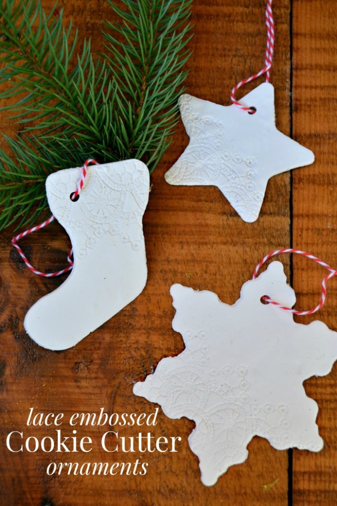 Lace Embossed Ornaments