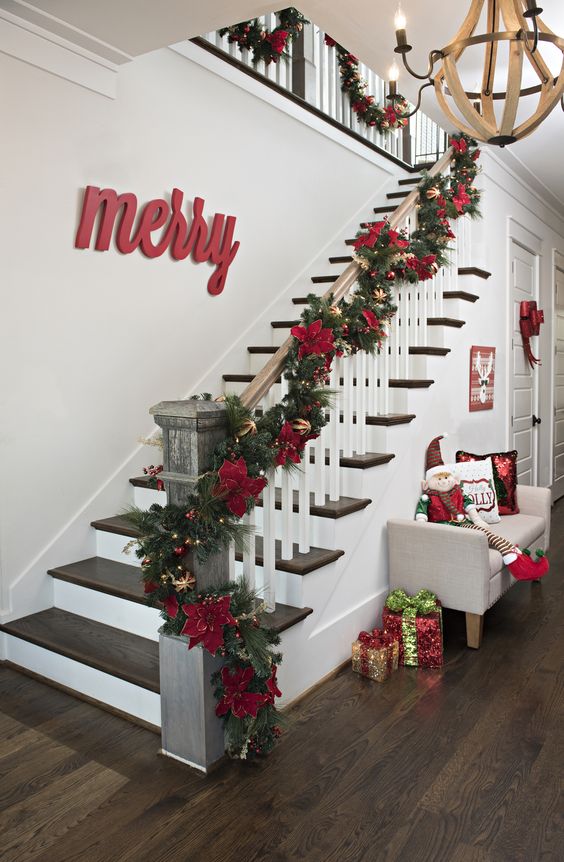 Stairs Christmas Decoration