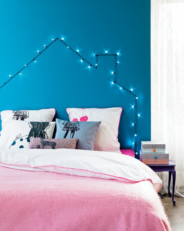 Blue Christmas Bedroom