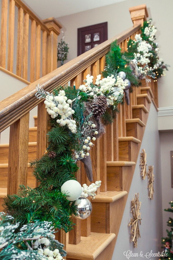 Natural Staircase Decorations