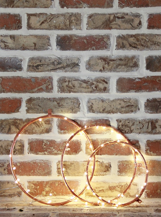Copper Lighted Wreaths