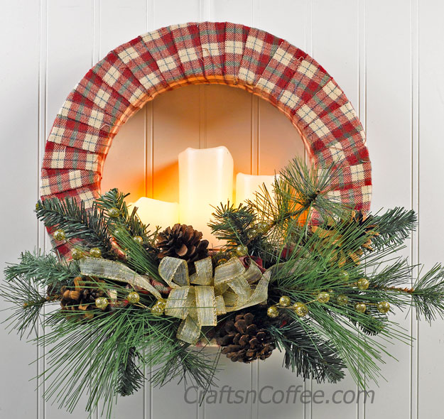 Cozy Candle Wreath