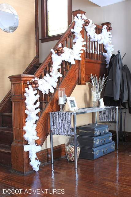 White Staircase Decoration