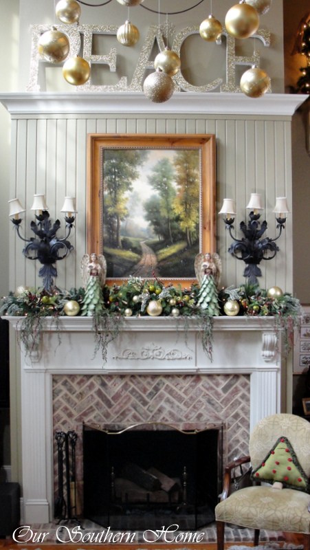 Southern Style Fireplace Decor