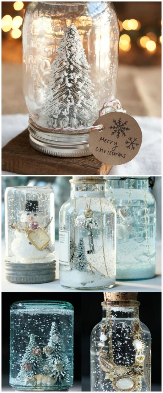 Personalized Mason Jars Snow Globe