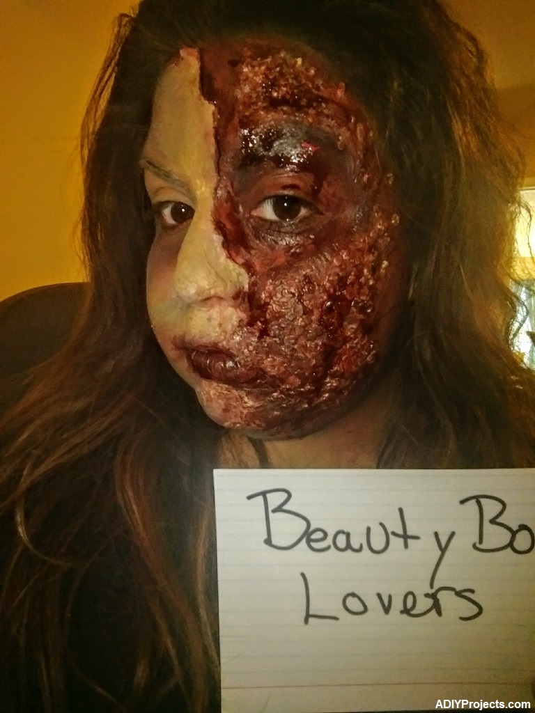 Burn Zombie Halloween Makeup