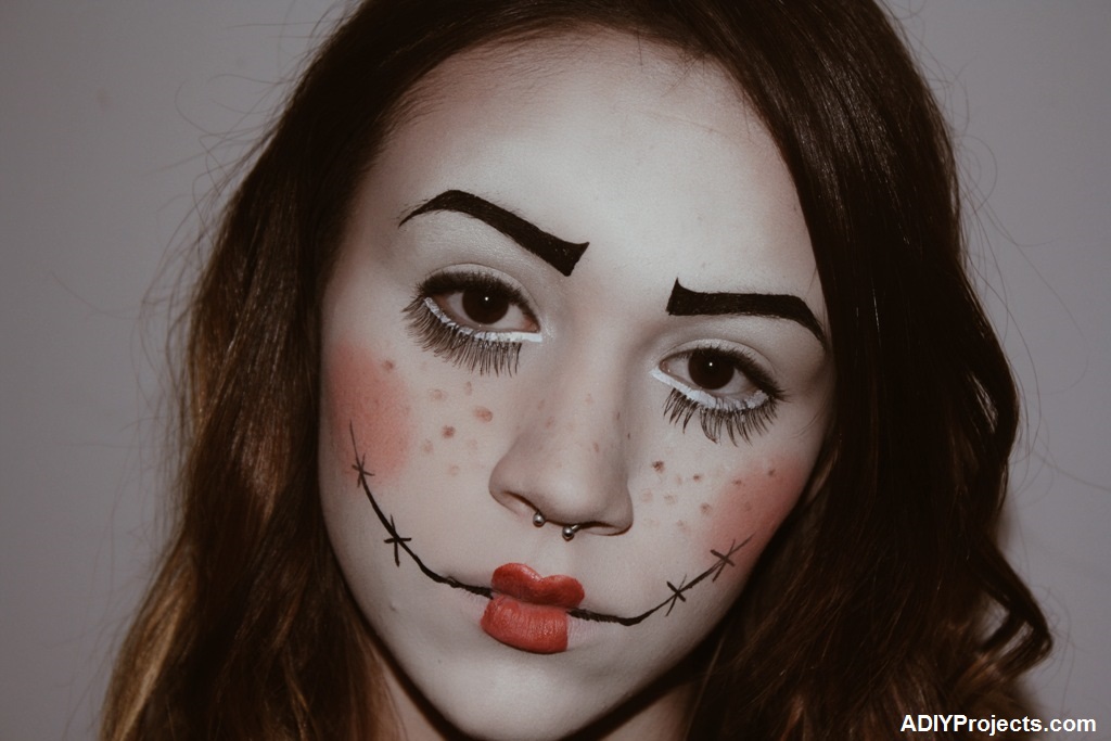 Scary Doll Halloween Makeup Tutorial