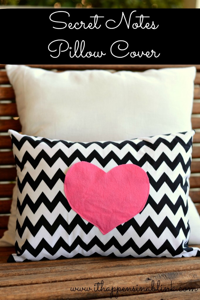 Secret Love Notes Envelope Pillow Cover