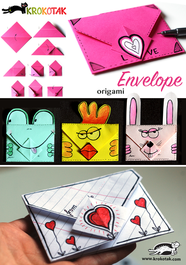 Simple Origami Envelope for Him