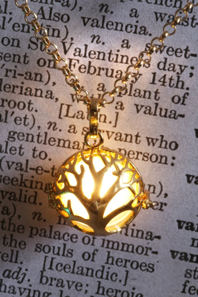 Glowing tree of life pendant glowing tree necklace