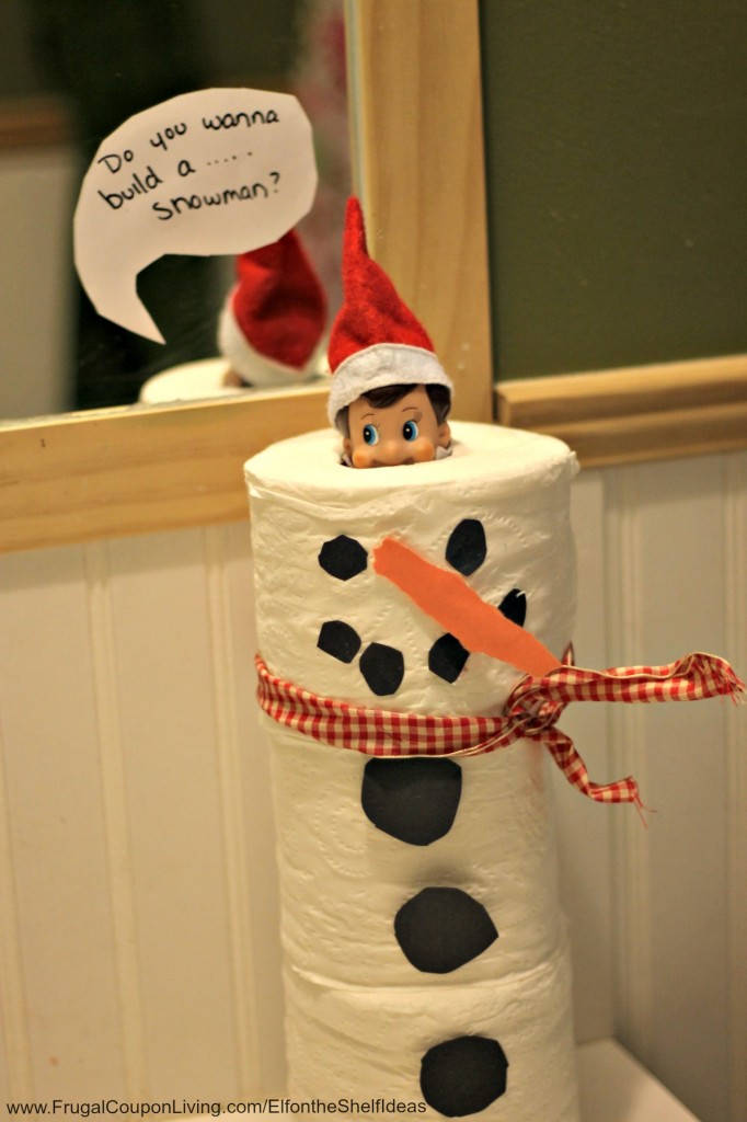 Toilet Paper Snowman Elf