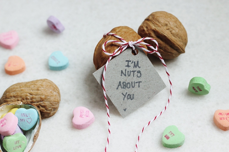 “I'm Nuts About You” Walnut Valentine