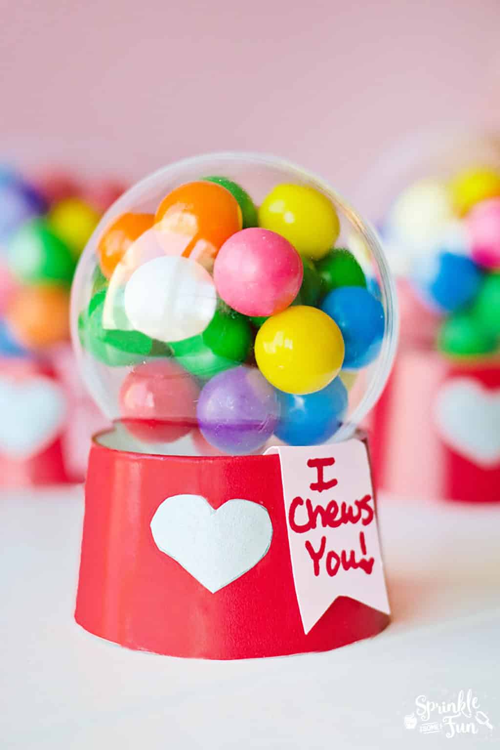 Mini Bubblegum Machine Valentines