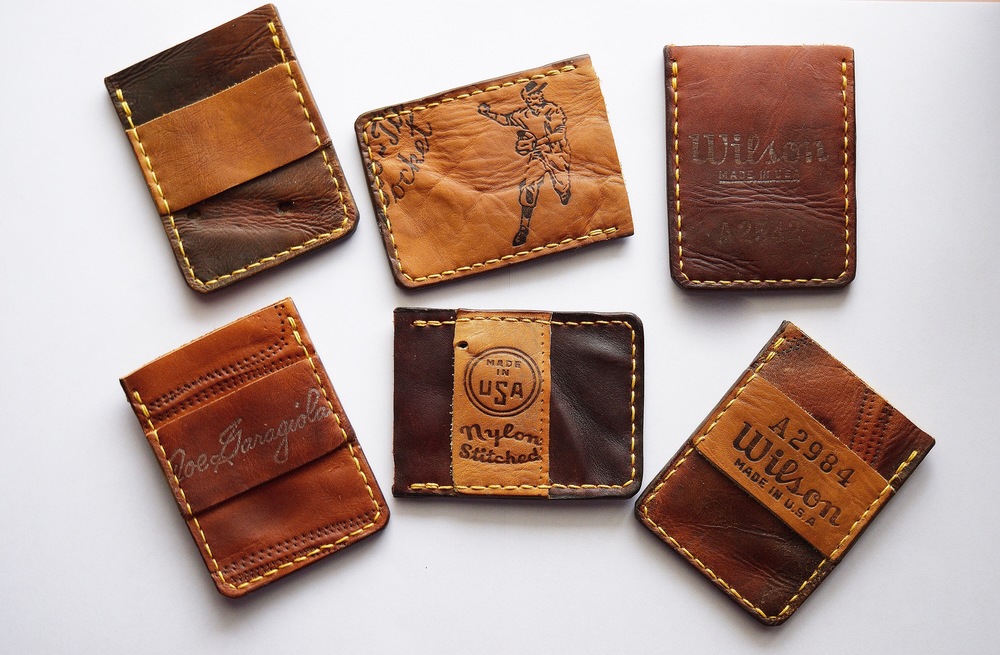 Vintage Baseball Glove Minimalist Wallet