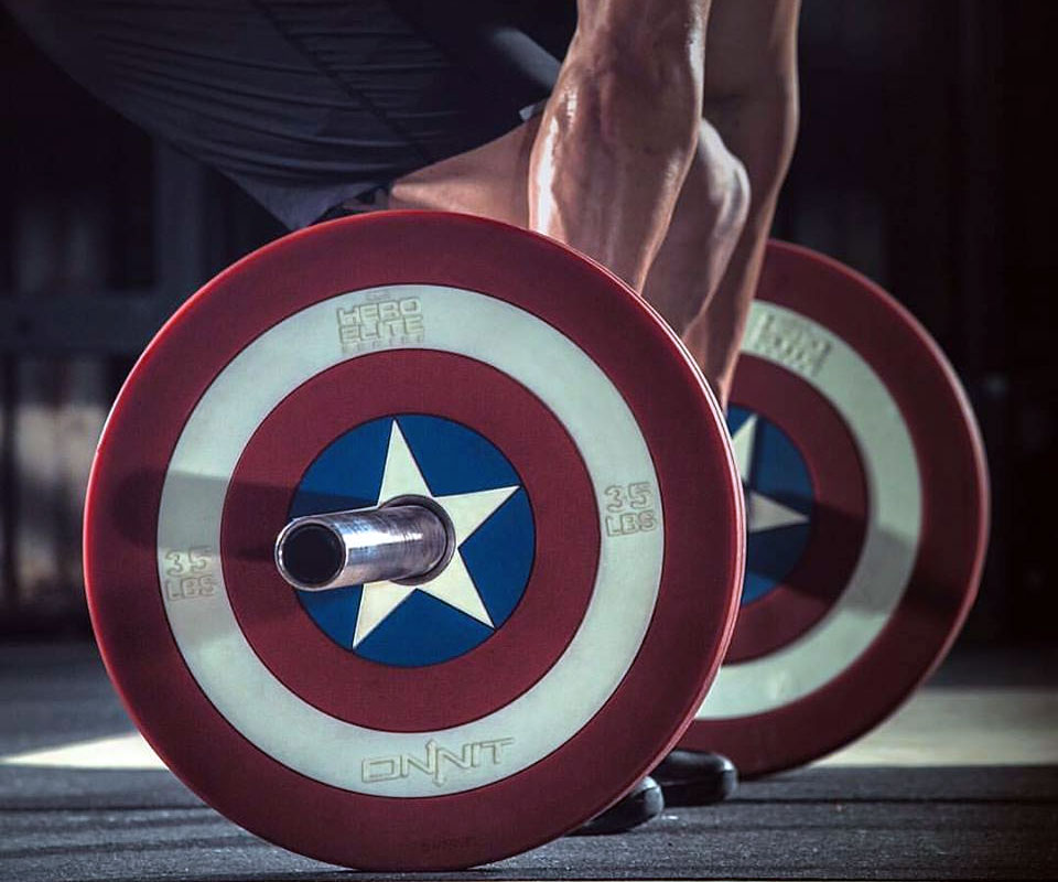 Captain America Shield Barbell Plates