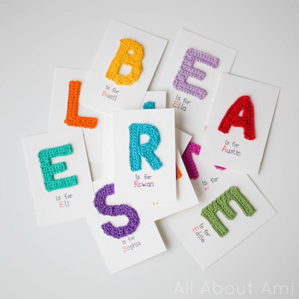 Crochet Letter Cards