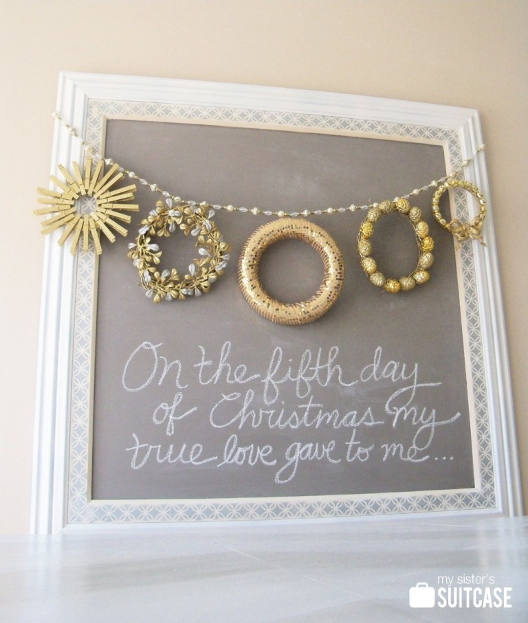 Five Gold Rings Christmas Wreaths