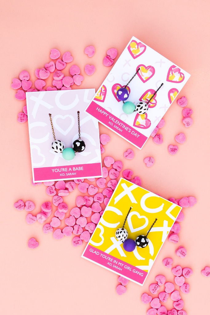 Valentines Day Necklace Cards