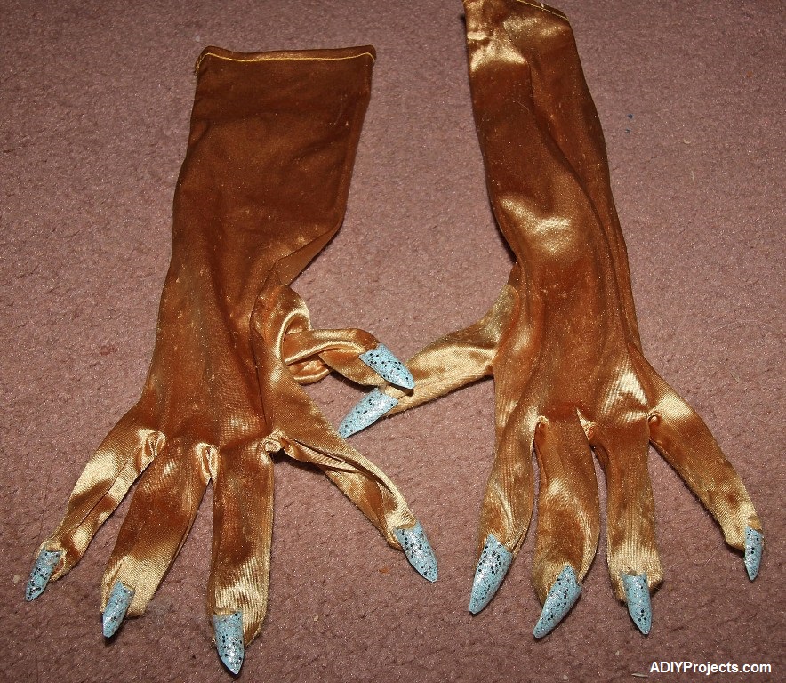 Ice Phoenixes Halloween Costume Gloves