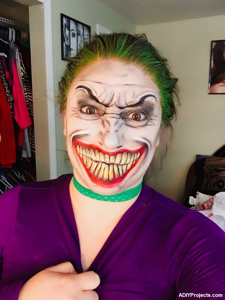 Lady Joker Halloween Makeup