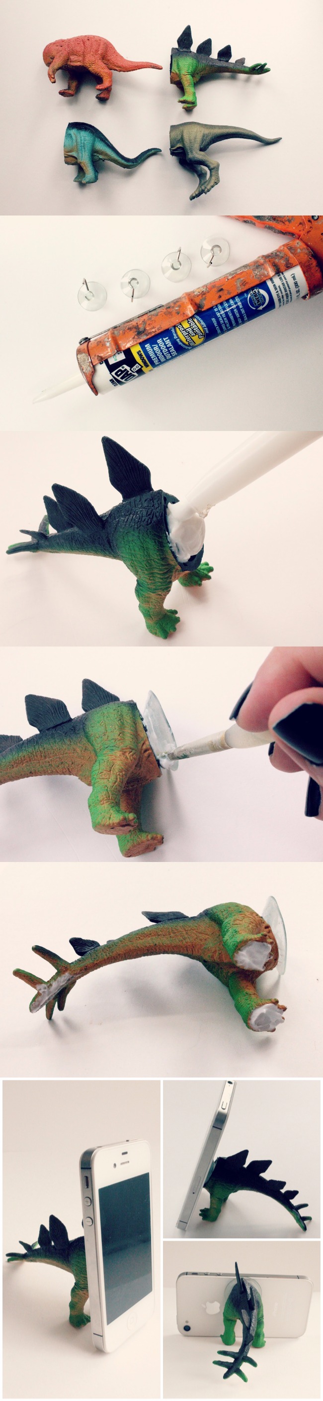 DIY Dinosaur Phone Stand