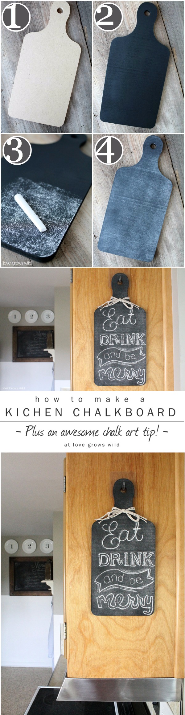 DIY Kitchen Chalkboard