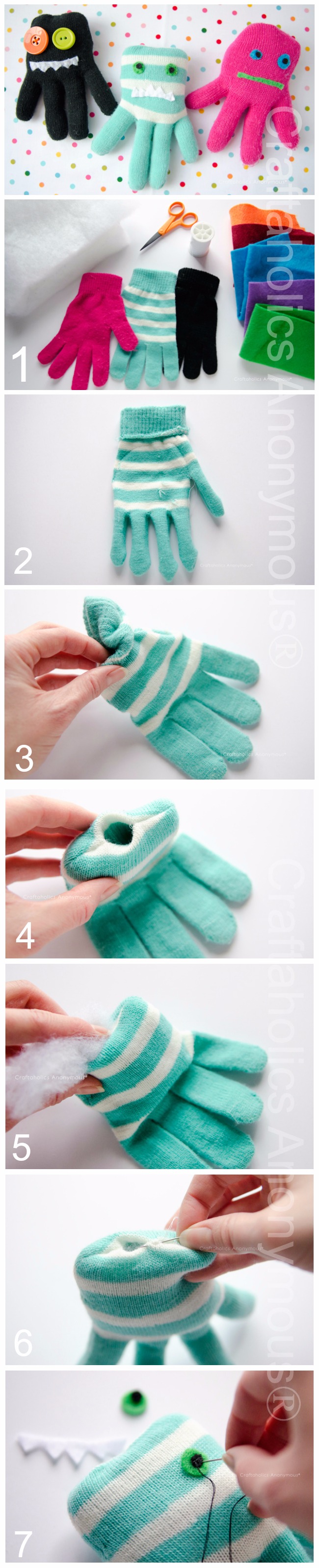DIY Monsters Glove