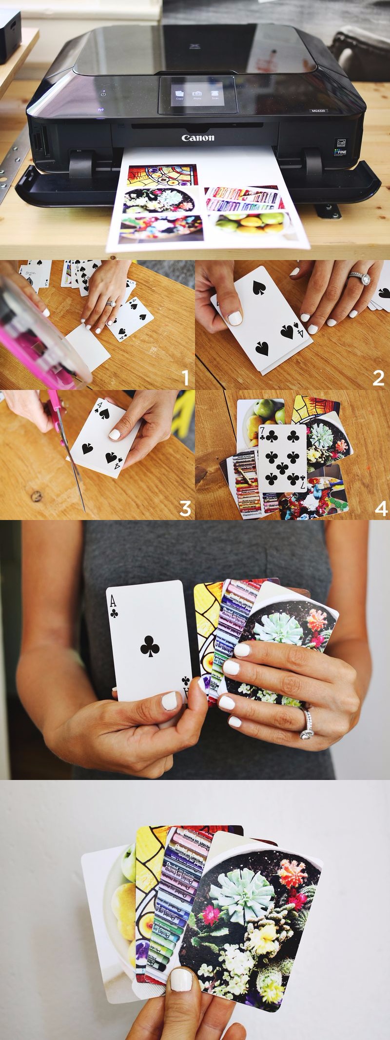 DIY Photo Playing Cards