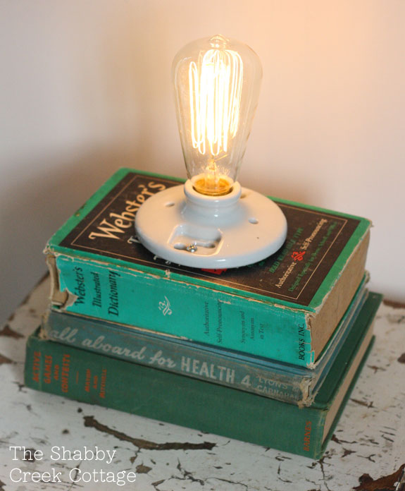 Edison Style Book Lamp