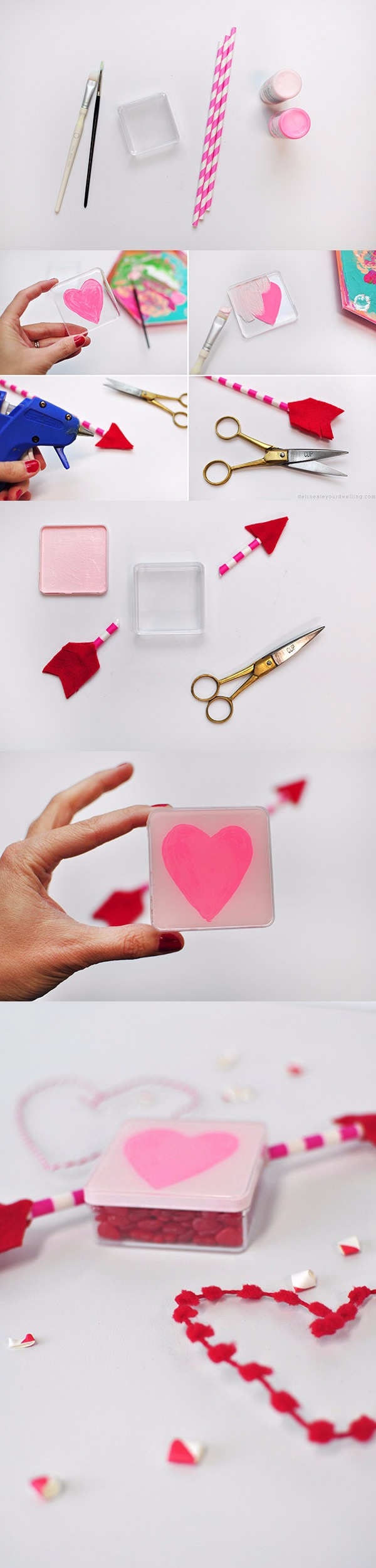 Heart Painted Candy Box Tutorial