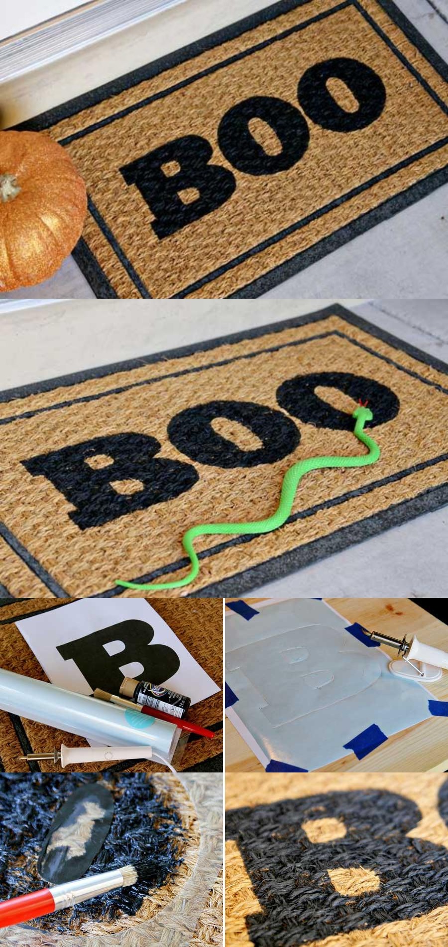 8. Doormat Halloween Decoration Craft