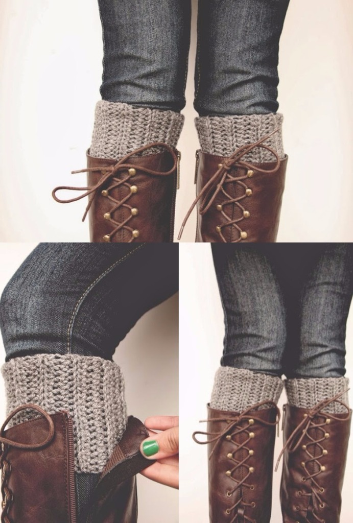 DIY Crocheted Boot Cuffs